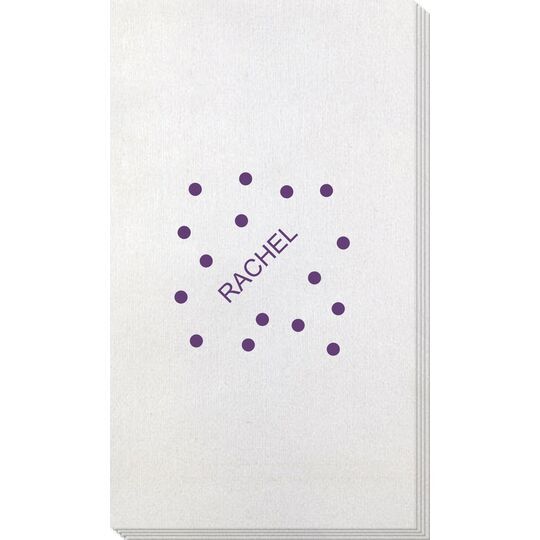 Confetti Dot Party Bamboo Luxe Guest Towels